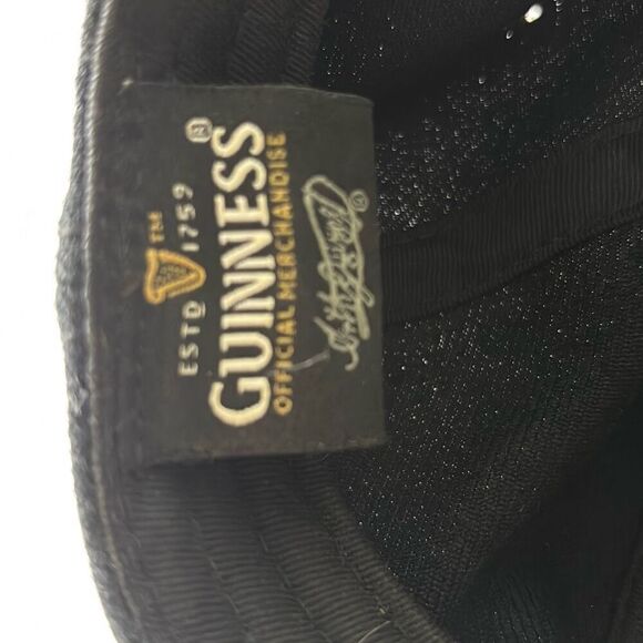 Guinness Hat Cap Black Baseball Adjustable w/Bottle Opener One Size - Picture 6 of 7